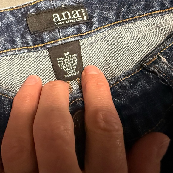 a.n.a Distressed Blue Jean Shorts - Picture 2 of 6
